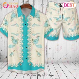 Gucci Printing Animal Pattern Hawaiian Shirt And Shorts