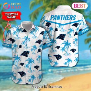 NFL Carolina Panthers Logo Pattern Hawaiian Shirt And Short