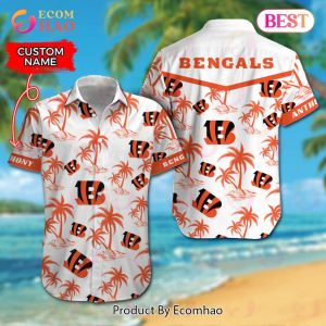 NFL Cincinnati Bengals Logo Pattern Hawaiian Shirt And Short