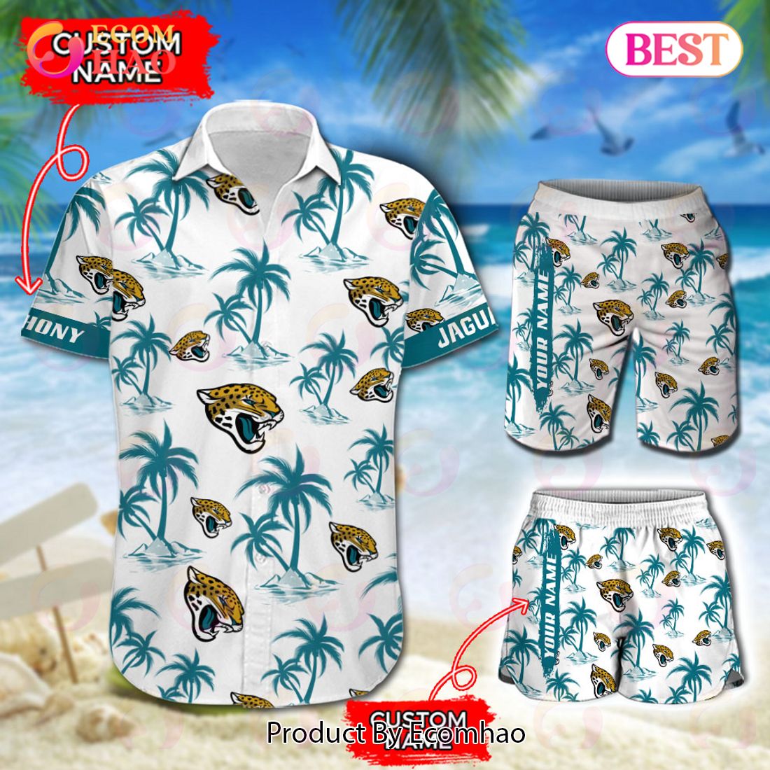 Jacksonville Jaguars Nfl Flowers Pattern And Symbol Over Print Hawaiian  Shirt And Beach Short - Freedomdesign