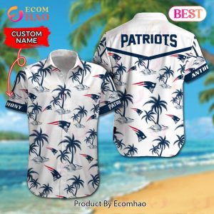 NFL New England Patriots Logo Pattern Hawaiian Shirt And Short