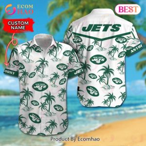 NFL New York Jets Logo Pattern Hawaiian Shirt And Short