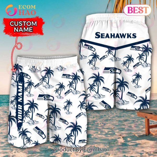 Seattle Seahawks NFL Logo Combo Hawaiian Shirt And Short Summer For Men  Women - Freedomdesign