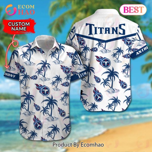 Tennessee Titans NFL Logo Combo Hawaiian Shirt And Short Summer