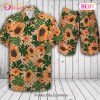 Louis Vuitton Printing Flower Summer LV Hawaiian Shirt And Shorts