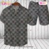 Louis Vuitton Printing Flower Summer LV Hawaiian Shirt And Shorts