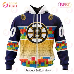 NHL Boston Bruins Special Autism Awareness Design 3D Hoodie