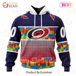 NHL Carolina Hurricanes Special Autism Awareness Design 3D Hoodie