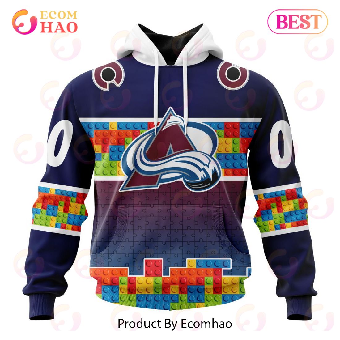 NHL Colorado Avalanche Reverse Retro Kits 2022 3D Hoodie - Ecomhao Store