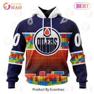 NHL Edmonton Oilers Special Autism Awareness Design 3D Hoodie