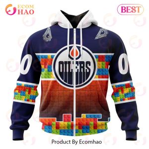 NHL Edmonton Oilers Special Autism Awareness Design 3D Hoodie