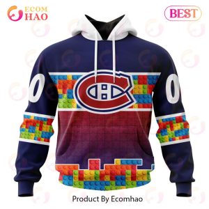 NHL Montreal Canadiens Special Autism Awareness Design 3D Hoodie