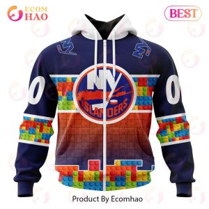NHL New York Islanders Special Autism Awareness Design 3D Hoodie