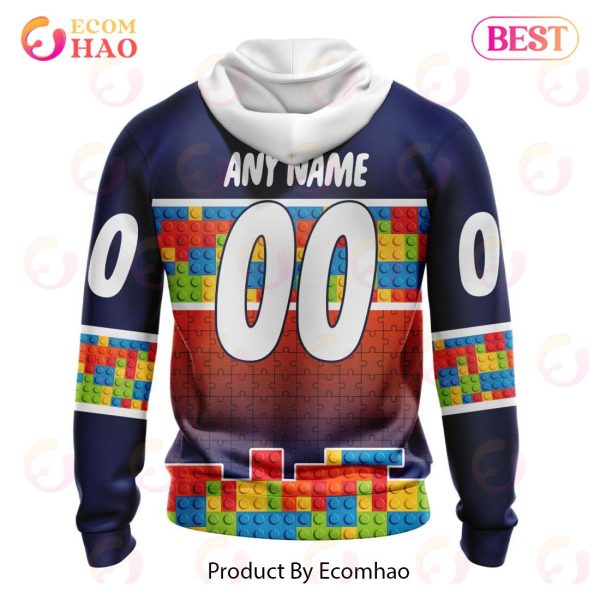 NHL New York Islanders Special Autism Awareness Design 3D Hoodie