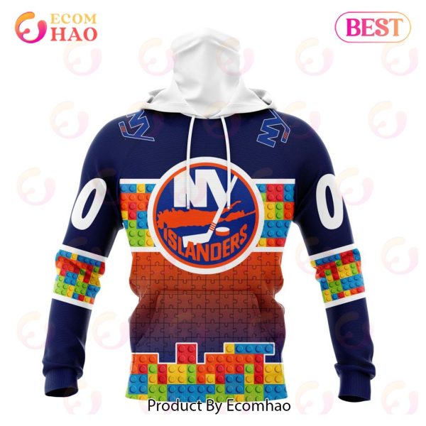 NHL New York Islanders Special Autism Awareness Design 3D Hoodie