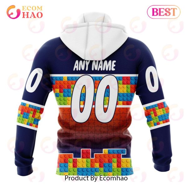 NHL New York Islanders Special Autism Awareness Design 3D Hoodie