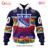 NHL New York Islanders Special Autism Awareness Design 3D Hoodie