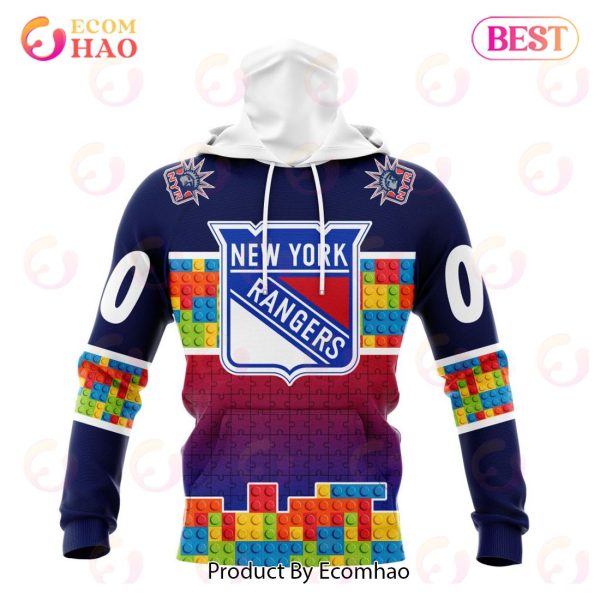 New York Rangers T-Shirts Women 3D Customized Autism Gift - Personalized  Gifts: Family, Sports, Occasions, Trending