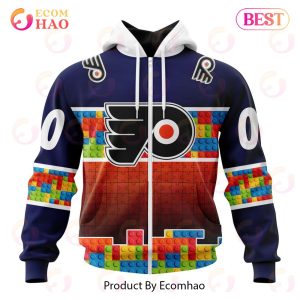 NHL Philadelphia Flyers Special Autism Awareness Design 3D Hoodie