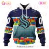NHL San Jose Sharks Special Autism Awareness Design 3D Hoodie