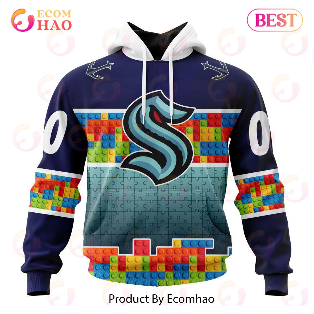 BEST NHL Seattle Kraken Specialized Unisex Kits With FireFighter Uniforms  Color 3D Hoodie