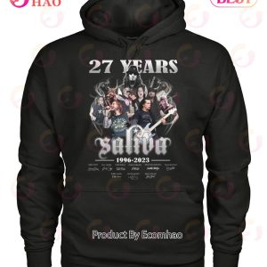 27 Years 1996 – 2023 Saliva Thank You For The Memories T-Shirt