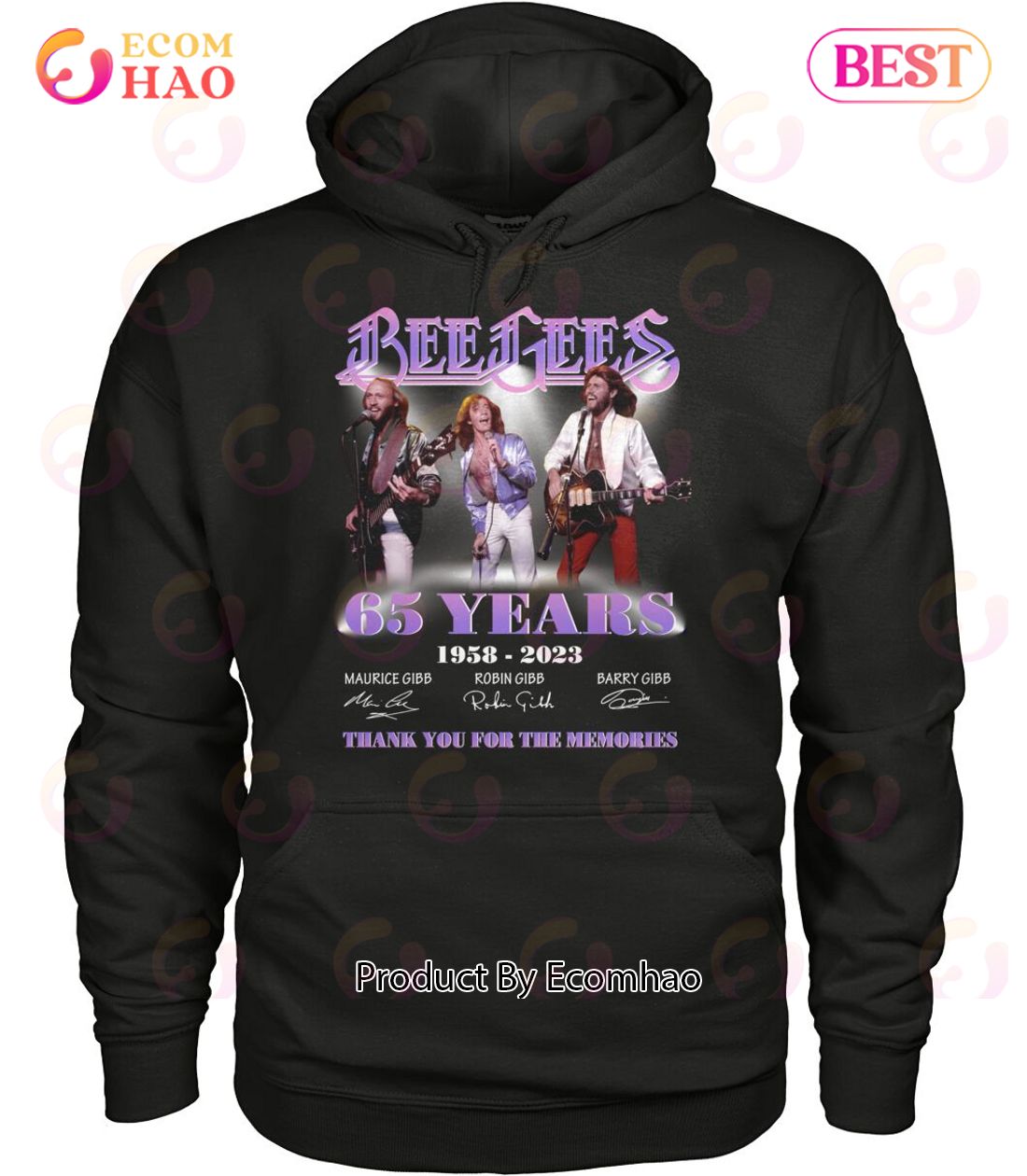 Bee Gees 65 Years 1958 – 2023 Thank You For The Memories T-Shirt