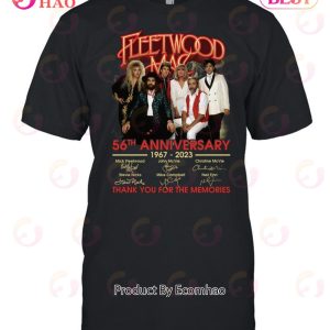 Fleetwood Mac 56tht Anniversary 1967 – 2023 Thank You For The Memories T-Shirt