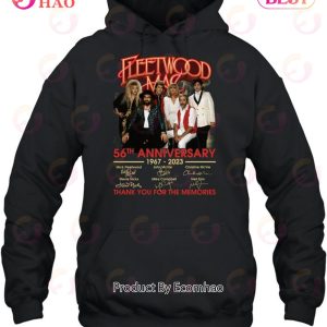 Fleetwood Mac 56tht Anniversary 1967 – 2023 Thank You For The Memories T-Shirt