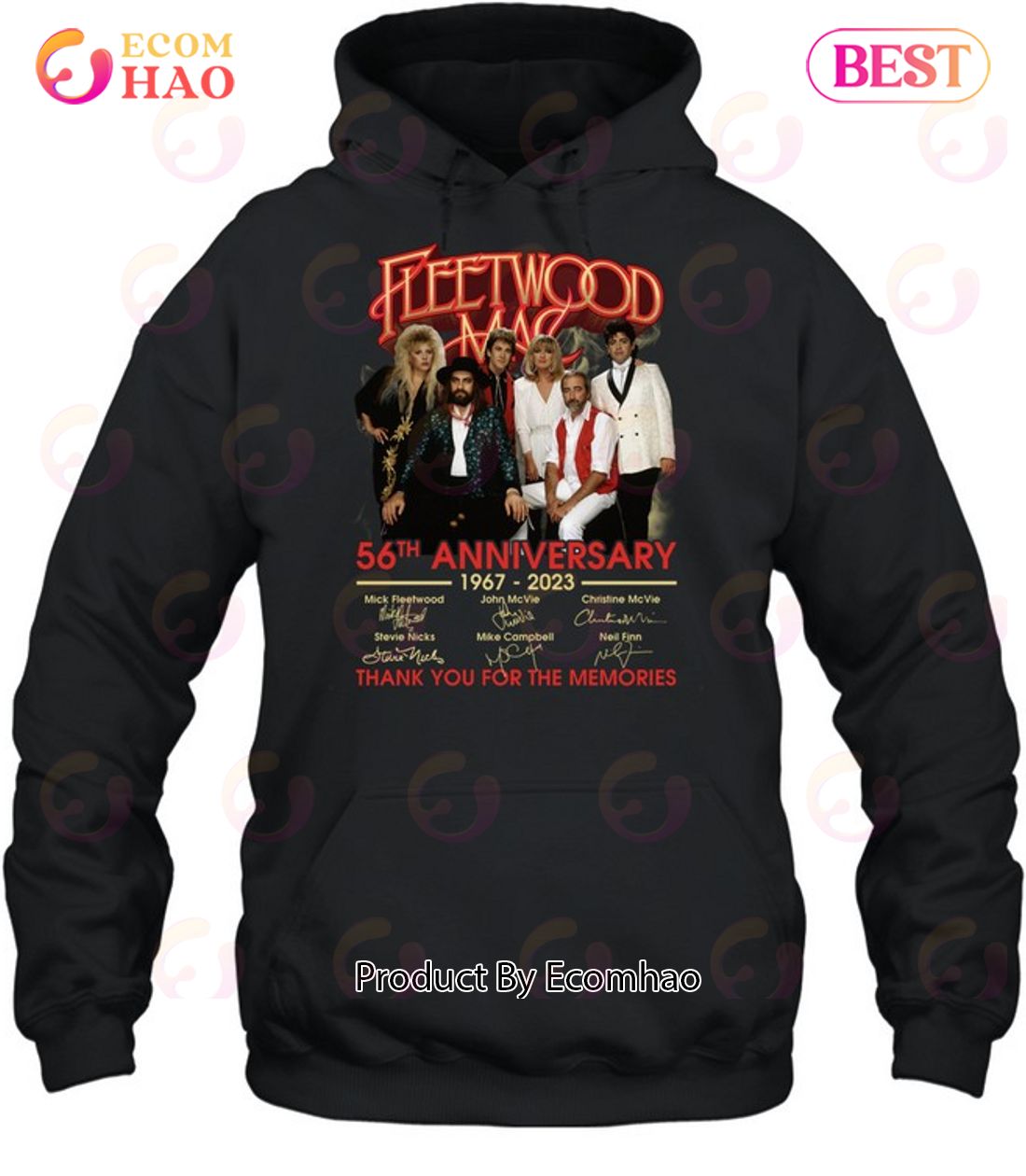 Fleetwood Mac 56tht Anniversary 1967 – 2023 Thank You For The Memories T-Shirt