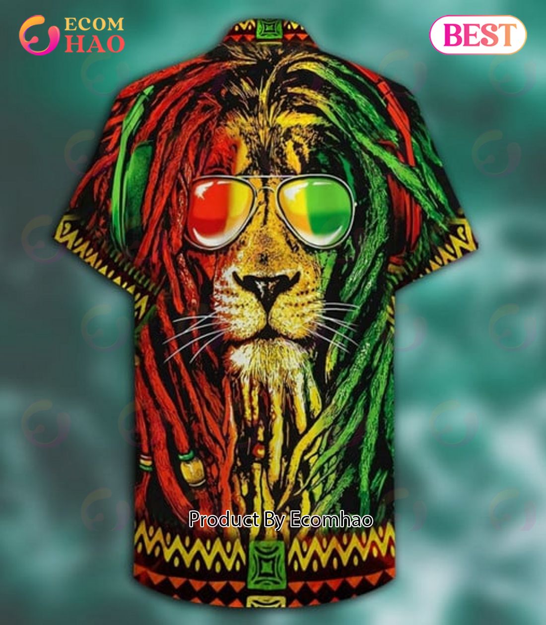 Jamaica Lion Full Printing Hawaiian Shirt