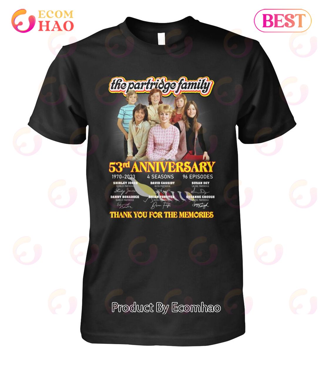 The The Partridge Family 53rd Anniversary Thank You For The Memories T-Shirt