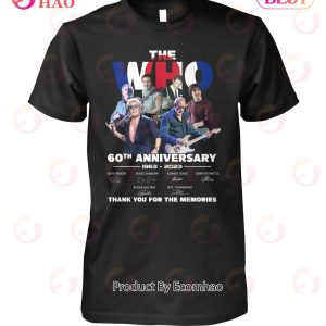 The Who 60th Anniversary 1963 – 2023 Thank You For The Memories T-Shirt