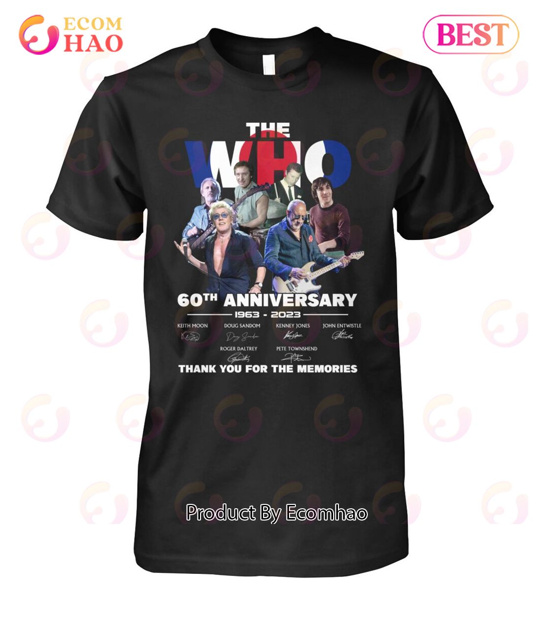 The Who 60th Anniversary 1963 – 2023 Thank You For The Memories T-Shirt