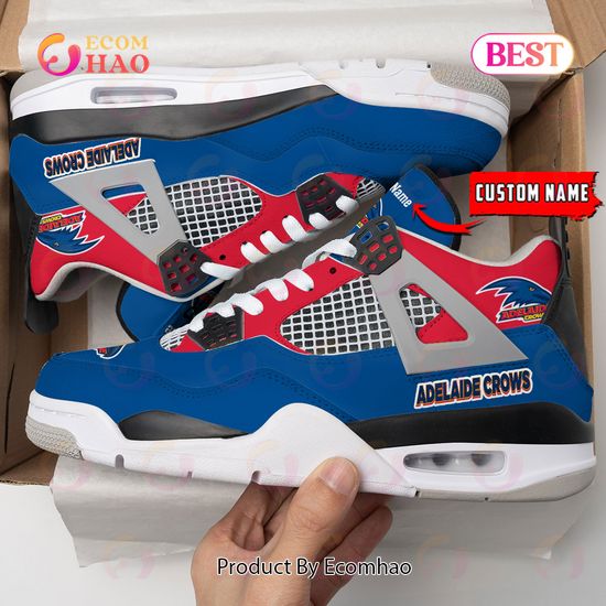 Adelaide Crows Logo Personalized Air Jordan 4 Shoes, Sneaker