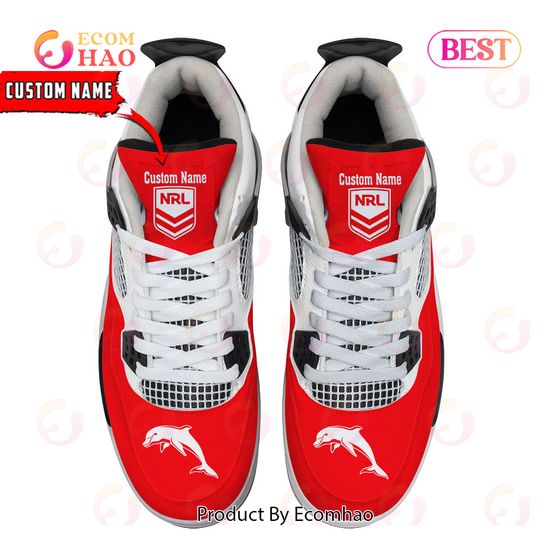 Dolphins Pattern Logo Custom Name Air Jordan 4 Shoes, Sneaker