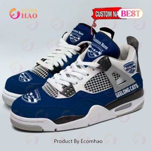 Geelong Cats Logo Personalized Air Jordan 4 Shoes, Sneaker