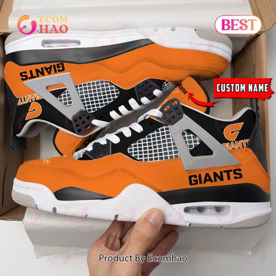 Greater Western Sydney Giants Logo Personalized Air Jordan 4 Shoes, Sneaker