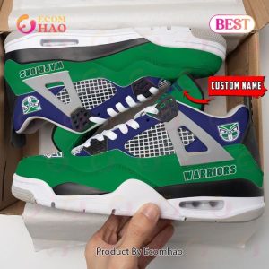 New Zealand Warriors Pattern Logo Custom Name Air Jordan 4 Shoes, Sneaker