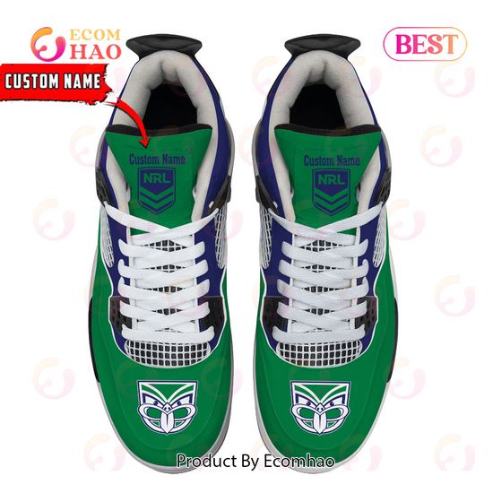 New Zealand Warriors Pattern Logo Custom Name Air Jordan 4 Shoes, Sneaker