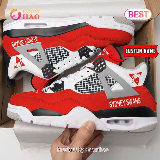 Sydney Swans Logo Personalized Air Jordan 4 Shoes, Sneaker