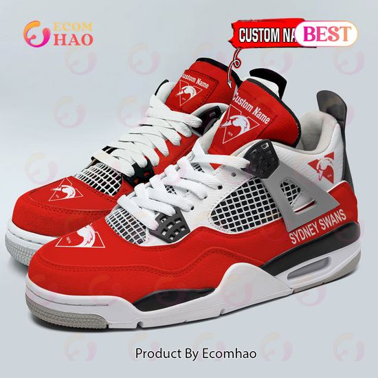 Sydney Swans Logo Personalized Air Jordan 4 Shoes, Sneaker