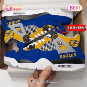 West Coast Eagles Logo Personalized Air Jordan 4 Shoes, Sneaker