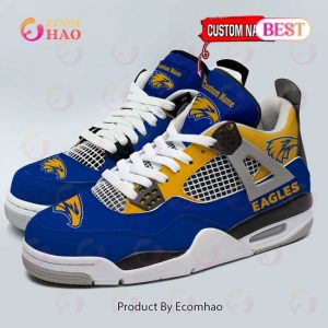 West Coast Eagles Logo Personalized Air Jordan 4 Shoes, Sneaker