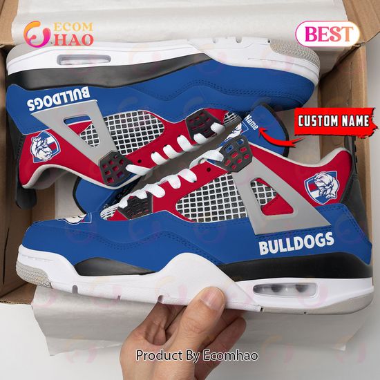 Sydney Roosters Pattern Logo Custom Name Air Jordan 4 Shoes, Sneaker