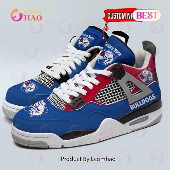 Western Bulldogs Logo Personalized Air Jordan 4 Shoes, Sneaker