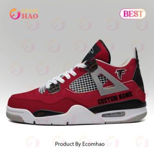 Custom Name NFL Atlanta Falcons Personalized Air Jordan 4 Shoes, Sneaker