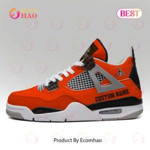 Custom Name NFL Cleveland Browns Personalized Air Jordan 4 Shoes, Sneaker