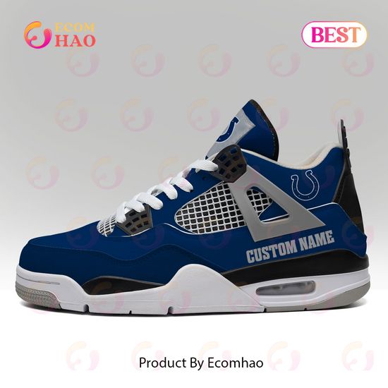 Custom Name NFL Indianapolis Colts Personalized Air Jordan 4 Shoes, Sneaker