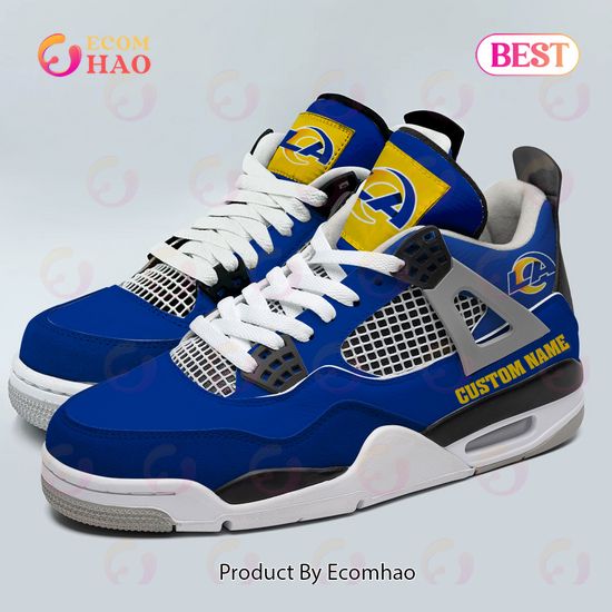 Custom Name NFL Los Angeles Rams Personalized Air Jordan 4 Shoes, Sneaker -  Ecomhao Store